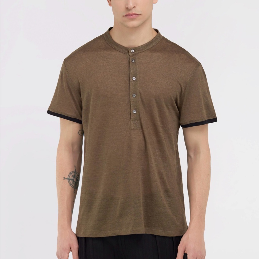 Roberto Cavalli 2xl Henley Polo T-Shirt - Nwt & Hologram Certificatation